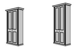 Wardrobe. Furniture set "Dante"