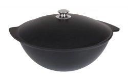 9L cast aluminium pilaf cauldron (with non-stick coating) TM Kukmara, with aluminium lid, "Tradition" line