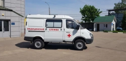 Medical service vehicle IATs-1767BE on the basis of chassis GAZ 3221 modification 221717 diesel engine