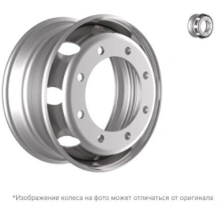 Steel truck wheel with non-detachable rim, 17.5x6.75, Product No. RZB35653OE