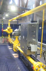 Gas metering unit