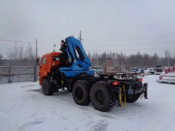 Special purpose vehicle with KMA type hydraulic loading crane on the basis of KAMAZ 5350 and its modifications 51K12G-LA