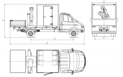 Cars of modifications 3008AF - 1 with CMU, 3008AF - 2 with CMU, 3008CF - 1 with CMU, 3008CF - 2 with CMU on the basis of GAZ veh