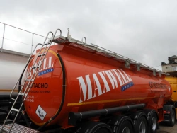 Semi-trailer-tank FOX TANK PTC 877721 on Tonar 9042 axles with maximum permissible load on one axle of PTC not exceeding 9 00