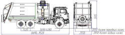 Side-loading rubbish truck model MK-4552-19