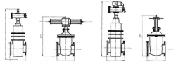 Flanged wedge gate valve ZS DN 50-1500 PN 0,1-6,3 MPa