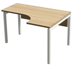 MAGNA Corner table on U-shaped support, Art. MSU 01