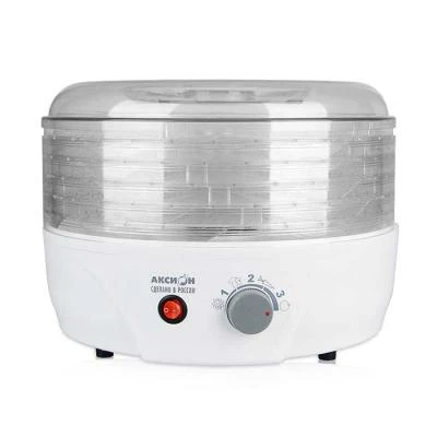 White Food Dehydrator T33 Aktsion with Transparent Trays