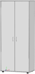 Closed wide (two doors) cupboard for teaching aids