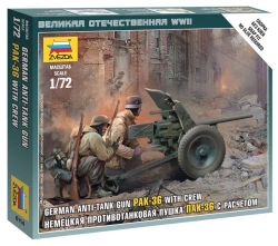 Assemblage model "German cannon PAK-36"