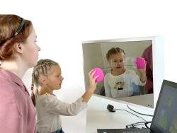 Interactive mirror speech therapist. Version: - Interactive speech therapist mirror 33.15'' with built-in PC.