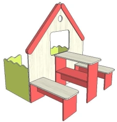 Table bench "Theatre" (play area) FN.MDU.01.35.00.00.00.00.