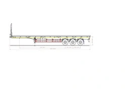 Semitrailer 98134B (loading space design - load-bearing frame, platform, front shield)