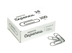 Paper clips 28 mm 100 pcs. uncoated