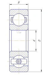 Bearing 6-1000905 GOST 520-2011