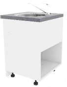 Floor standing kitchen cabinet with sink