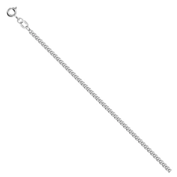 585 white gold Love/s bracelet with diamond facet NB18-087-3 0.3MM 25SM 1.45G