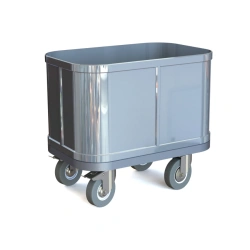 Aluminium waterproof laundry trolley-container