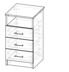 Side table to ergo table TkErgS 3 Pr