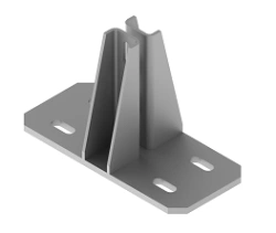 Double BSUT 5D profile traverse, with overall dimensions 112x150x250 mm, metal thickness 8,0 mm, stainless steel, grade AI