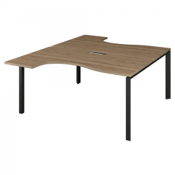 Ergonomic double bench for 2 workplaces NTMP.P.B2-060