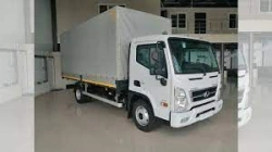 Truck - flatbed truck Hyundai Mighty, QT, EX8, engine 2.9, diesel, MKPP, rear-wheel drive, with frame and awning
