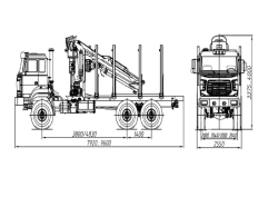 Sorting truck model 677522 with GM (LLC "Velmash-S" VM10L74, OMTL-70-01, OMTL-120-02; LLC "MMZ" MM-100Z. 00. 00. 000-01, ?