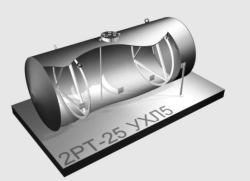 Steel single-walled horizontal cylindrical tank type 2RT - 25