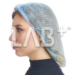 Disposable non-sterile Charlotte cap, blue
