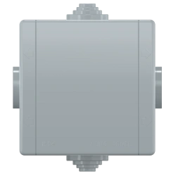 CADUCEUS ALING POWER Junction box for open wiring 80x80x55, 4 entries, IP54, 500V~, lid push-fastening,