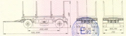Sorting truck trailer, UST brand, type 94652J, modification 94652J-000B2??-??, manufactured according to TU 4525-043-53838447-20