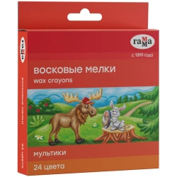Wax crayons "Cartoons" 24 colours