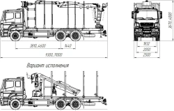 Sorting truck with GM/CMU (logging truck with GM/CMU) 5908KA