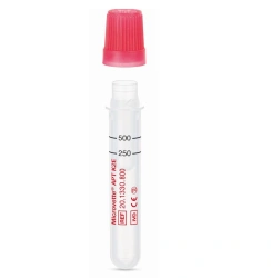 Blood sample testing device Microvette APT with K2EDTA. Microvette APT 500: 20.1330.800