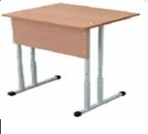 Single-seat adjustable pupil's table, model SU 2-6