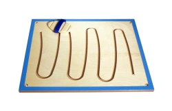 Wooden labyrinth panel "Drawing with feet" 3