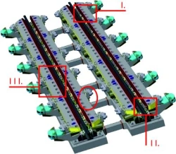 Wagon retarder with pneumatic chambers of KNZ-5PK type drawing 19.089.000.00 (-ZB)