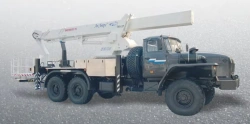 Truck hoist model TKA-37 on chassis URAL-4320-1951, URAL 4320-6951