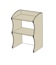 Wall mounted bookcase, item no. 008/2023