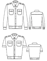 Uniform shirts for servicemen of the Russian FDF
