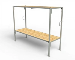 Double-deck metal sheds