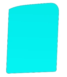 GAZ LCV door glass (SG colour) (left) Code 00223TDR03002