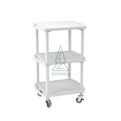 Table-cart medical polymer small tiered "STMPm-01-"ELAT", var. 9 GIKS.942810.102 TU