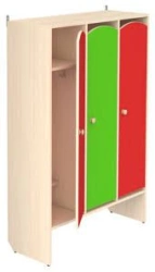 3-section cupboard for children's clothes