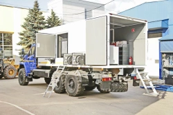 Truck with diesel engine mod. 5777CF on chassis URAL 4320-6951-70, 4320-6951-72, 4320-6951-74, 4320-6951-76, 432