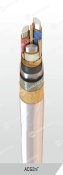 Power cable with aluminium conductors with paper insulation impregnated with viscous or non-flowing composition for voltage 6, 1