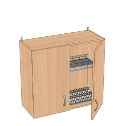 Hinged kitchen cupboard with dish dryer 800*300*720 mm SNS-8