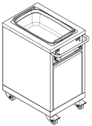 Electric counter-marmite for first courses PMES-70KM-P-V