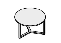 Metal framed coffee table