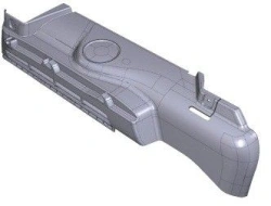 SUPPORT G TABLETTE AR WITHOUT 12 V PLUG / Left boot shelf support without 12v socket 96819345ZD